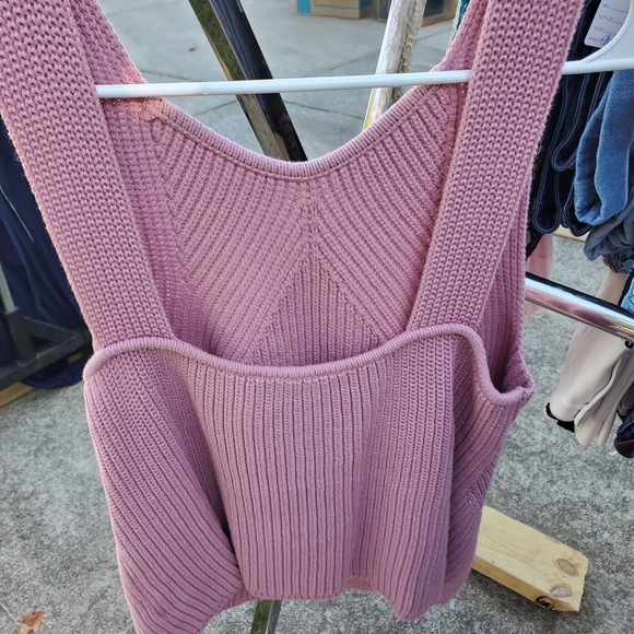 Express Mauve Knit Top - Picture 2 of 3